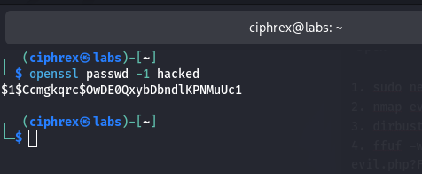 EvilBox One: Walkthrough - Illustration