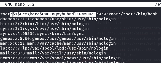 EvilBox One: Walkthrough - Illustration