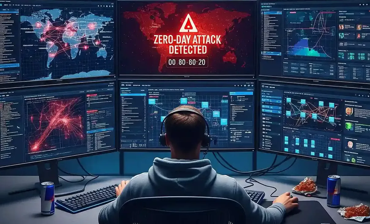 Zero-Day Attacks: How Hackers Exploit Unknown Vulnerabilities - Illustration